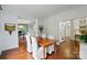 Spacious dining room with hardwood floors, stylish decor, and easy access to other living spaces at 21300 Crown Lake Dr, Cornelius, NC 28031