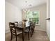 Bright dining room with a chandelier and natural light at 2137 Midnight Blue Ln, Fort Mill, SC 29708