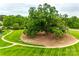 Expansive community green with walking paths and a large shade tree, ideal for recreation at 2235 Legacy Oak Dr, Waxhaw, NC 28173