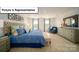 Beautifully decorated bedroom with a large bed, bench, and carpet flooring at 3018 Sassafras Trl, Gastonia, NC 28056