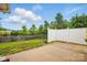 A fenced backyard with both a grass area and a concrete patio at 3327 Flagler Cir, Midland, NC 28107