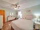 Cozy bedroom showcases a large bed, dresser, and light green walls, creating a relaxing atmosphere at 335 Linda St, Salisbury, NC 28146