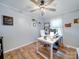 Bright home office with white desk setup, wood floors, and natural light for a productive workspace at 335 Linda St, Salisbury, NC 28146