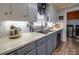 Beautiful kitchen featuring white countertops, stylish cabinetry, and stainless steel appliances at 335 Linda St, Salisbury, NC 28146