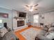 Inviting living room with fireplace and lots of natural light at 335 Linda St, Salisbury, NC 28146