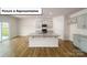 Modern kitchen featuring a large island, stainless steel appliances, and an open layout at 3412 Lacebark Ln, Gastonia, NC 28056
