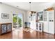 Bright dining room featuring sliding glass doors and stylish decor at 3424 Windstone Ln, Gastonia, NC 28056