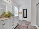 Bright bathroom with double vanity, modern fixtures, and natural light at 4148 Shasta Cir, Clover, SC 29710