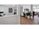 Open bonus room features wood flooring, a desk and chair, and plenty of natural light at 4148 Shasta Cir, Clover, SC 29710