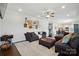 Spacious living room with hardwood floors, ample seating, and an open concept design at 4321 Hornyak Dr, Monroe, NC 28110