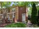 Attractive townhome with brick facade, lush lawn, and inviting front entrance at 510 N Alexander St, Charlotte, NC 28202