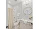 Cozy bathroom featuring a tub and shower combination and neutral colored walls at 528 Rock Skip Way, Fort Mill, SC 29708