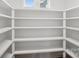 Well-organized pantry with extensive shelving providing ample storage space for food and household items at 528 Rock Skip Way, Fort Mill, SC 29708