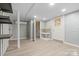 Partially finished basement with finished flooring at 828 N 6Th St, Albemarle, NC 28001