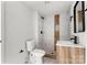 Modern bathroom featuring tiled shower, new toilet and modern vanity at 906 Church St, Kings Mountain, NC 28086