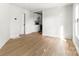 Bright living room featuring a fireplace and seamless access to the kitchen at 906 Church St, Kings Mountain, NC 28086