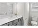 Well-lit bathroom with a sleek vanity, modern fixtures, and a neutral color scheme at 1308 Stone Marker Dr, Monroe, NC 28112