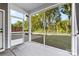 Screened porch with concrete floor and open view to backyard at 1308 Stone Marker Dr, Monroe, NC 28112