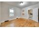Bedroom with hardwood floors and natural light at 146 Walnut St, Chester, SC 29706