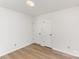 Bedroom features two closets and wood floors at 16320 Peach Grove Ln, Charlotte, NC 28277