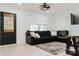 Inviting living room with a comfortable couch, neutral tones, and ample natural light at 18 Shannon Ct, Newton, NC 28658