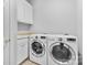 Convenient laundry room with side-by-side washer and dryer at 1806 Asbury Hall Ct, Charlotte, NC 28209