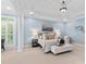 Main bedroom with tray ceiling, sitting area, and bright natural light at 1806 Asbury Hall Ct, Charlotte, NC 28209