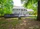 Large backyard with a spacious deck, perfect for outdoor entertaining at 2329 Wedgewood Dr, Matthews, NC 28104