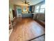 Charming kitchen area with built-in cabinets and natural light, ready for your personal touch at 3063 Liledoun Rd, Taylorsville, NC 28681