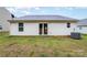 Exterior of the home showing siding, windows, a sliding glass door, and a central air unit at 3138 Maple Ridge Dr, Gastonia, NC 28052