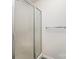 This bathroom features a shower with sliding glass doors and towel rack at 406 Brentwood Cir, Kannapolis, NC 28081