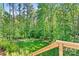 Lush backyard featuring mature trees and green lawn, offering a private outdoor space at 4290 Palm Dr, Denver, NC 28037