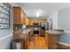 Efficient kitchen with wood cabinets and stainless appliances, perfect for meal preparation at 4927 Gateway Dr, Claremont, NC 28610