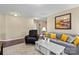Bright living room with recessed lighting, sofa and chair set, plus neutral color scheme at 6041 Laurent Ave, Fort Mill, SC 29715