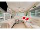 Cozy sunroom filled with natural light, features comfortable seating and tranquil views at 636 Sadler Glen Dr, Charlotte, NC 28214