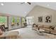 Bright living room with french doors and backyard access at 6713 Edwards Farm Ln, Monroe, NC 28110