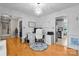 Bright home office with modern fixtures and hardwood floors at 6713 Edwards Farm Ln, Monroe, NC 28110