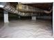 Clean crawl space with moisture barrier and structural support. Provides accessibility for home maintenance at 854 Silver Fox Dr, Concord, NC 28025