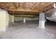 Encapsulated crawlspace featuring a vapor barrier, insulation, and sealed walls for moisture control at 854 Silver Fox Dr, Concord, NC 28025