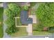 Aerial view of a charming home with a well-maintained yard and mature trees at 101 Wynnchester Rd, Gastonia, NC 28056