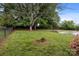 Spacious backyard with a basketball court, trampoline, and lush green grass at 101 Wynnchester Rd, Gastonia, NC 28056