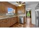 Traditional kitchen with stainless steel appliances, tile backsplash and granite countertops at 101 Wynnchester Rd, Gastonia, NC 28056