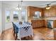 Kitchen and eat-in nook with wood flooring and stainless steel appliances at 101 Wynnchester Rd, Gastonia, NC 28056