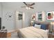 Comfortable bedroom with a ceiling fan, decor, and a warm and inviting atmosphere at 102 Erwin St, Chester, SC 29706