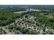 Aerial view of a neighborhood with homes nestled among mature trees, near 1218 Faversham Ln at 1218 Faversham Ln, Rock Hill, SC 29730