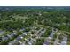 Aerial view of a neighborhood with tree-lined streets and well-maintained homes near 1218 Faversham Ln at 1218 Faversham Ln, Rock Hill, SC 29730