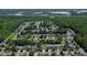 Aerial view of a residential area close to I-77, with tree-lined streets and diverse home styles at 1218 Faversham Ln, Rock Hill, SC 29730