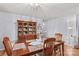 Elegant dining room with a hutch, seating for six, and stylish decor at 1260 Summer Ln, Salisbury, NC 28146