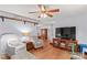 Bright and airy living room showcasing hardwood floors and an open layout to the dining area at 1260 Summer Ln, Salisbury, NC 28146