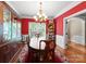 Elegant dining room featuring a large window at 174 Buffalo Creek Dr, Statesville, NC 28677